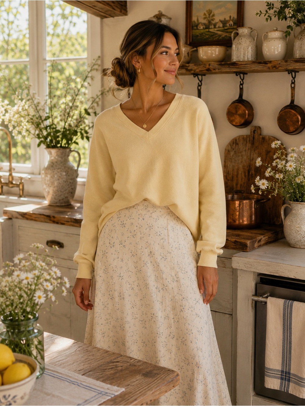 Vintage Butter Yellow Sweater